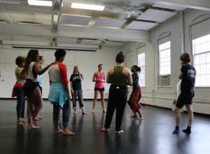 Jasmine Powell  Choreographing and teaching at Hollins University